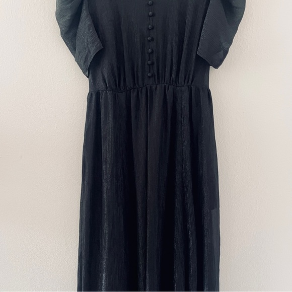 NWT Gal Meets Glam Jolene Black Shimmer Maxi Dress - Picture 9 of 12